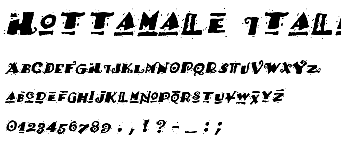 HotTamale Italic font
